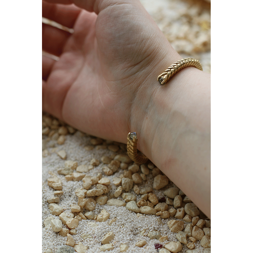 Braided Labradorite Cuff