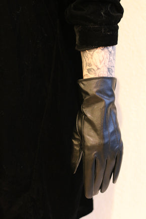 Fleece Lined Leather Gloves