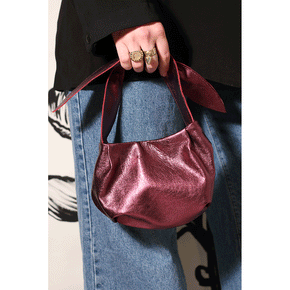 Natalie Mini Bag in Metallic Plum