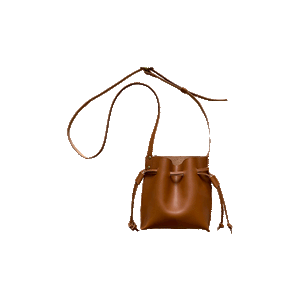 Mini Bucket Bag in Cognac