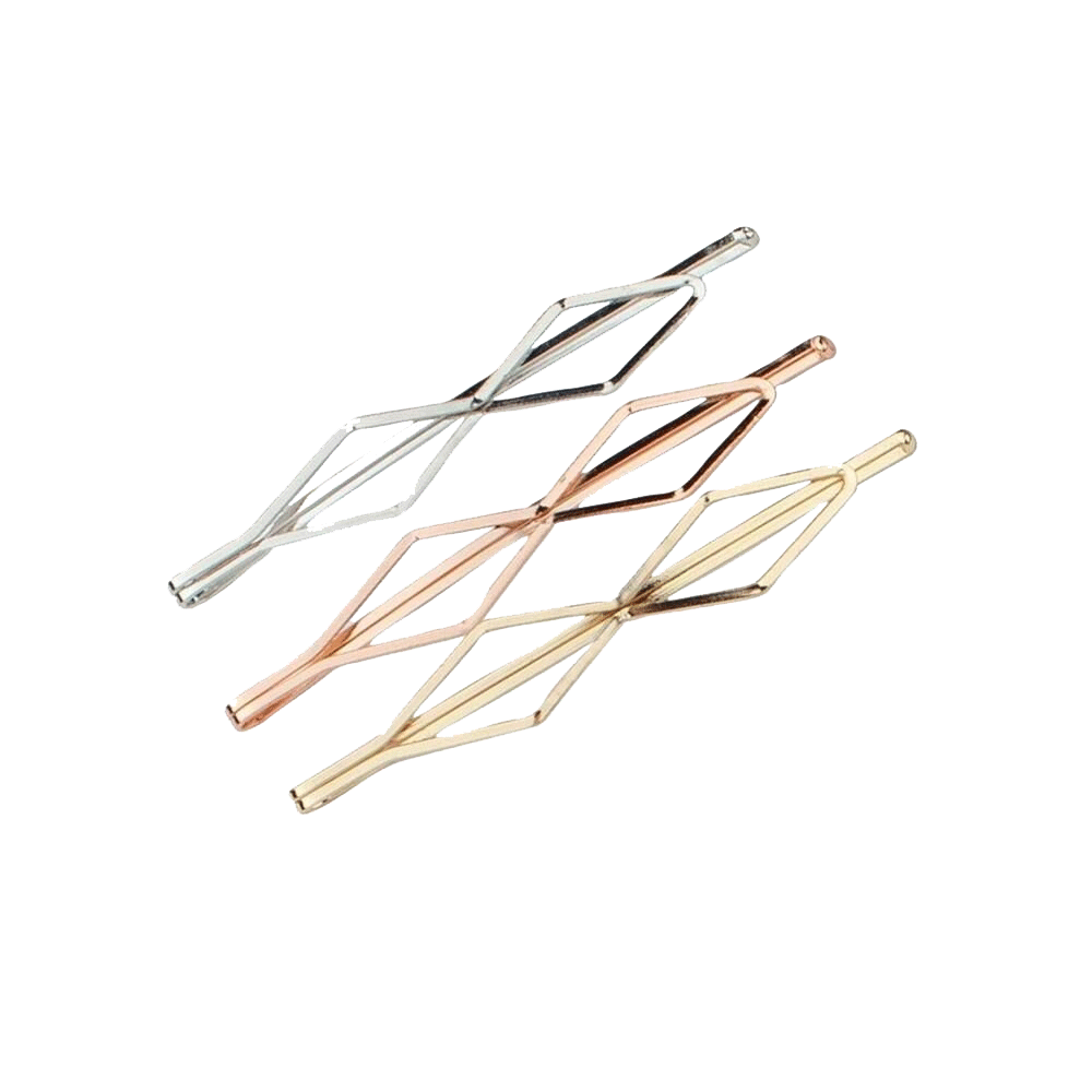 Double Diamond Bobby Pins