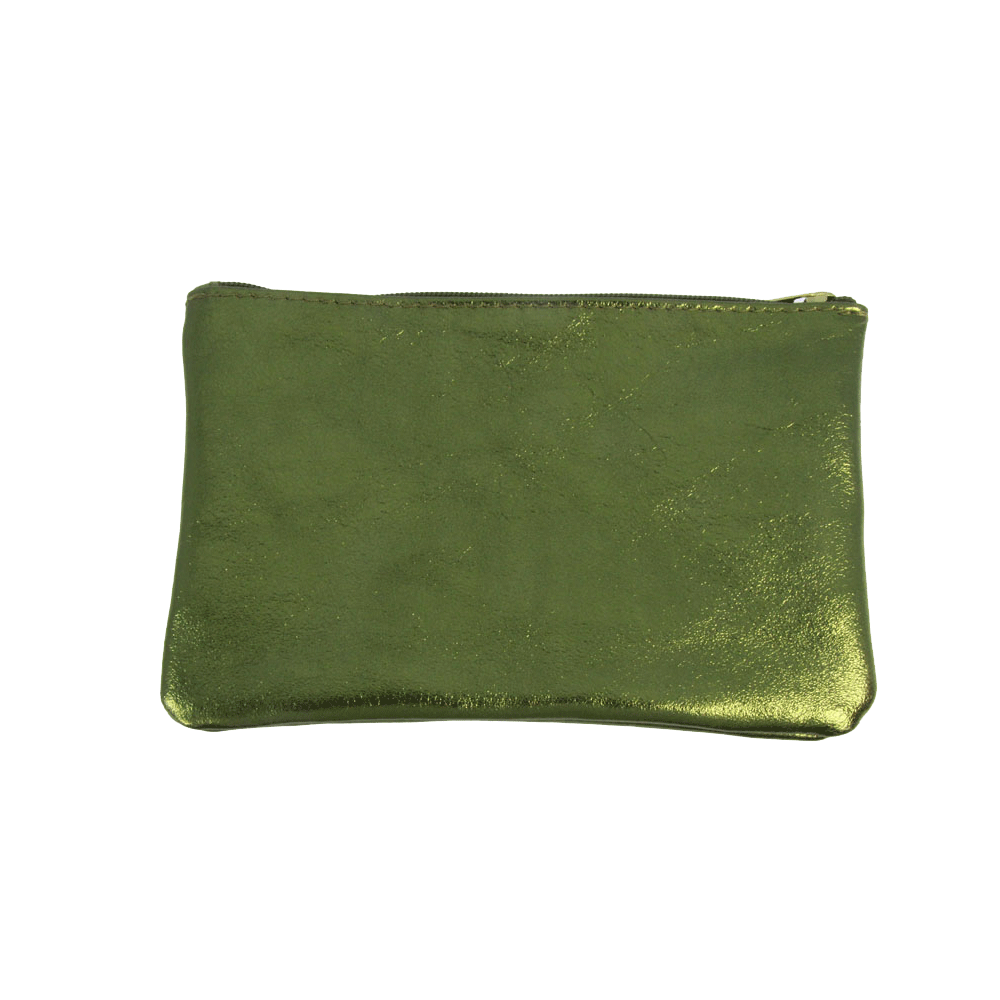 Metallic Leather Pouches
