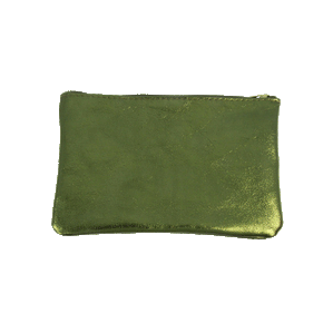 Metallic Leather Pouches