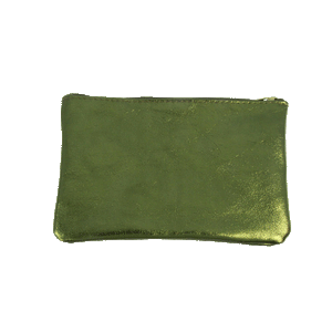 Metallic Leather Pouches