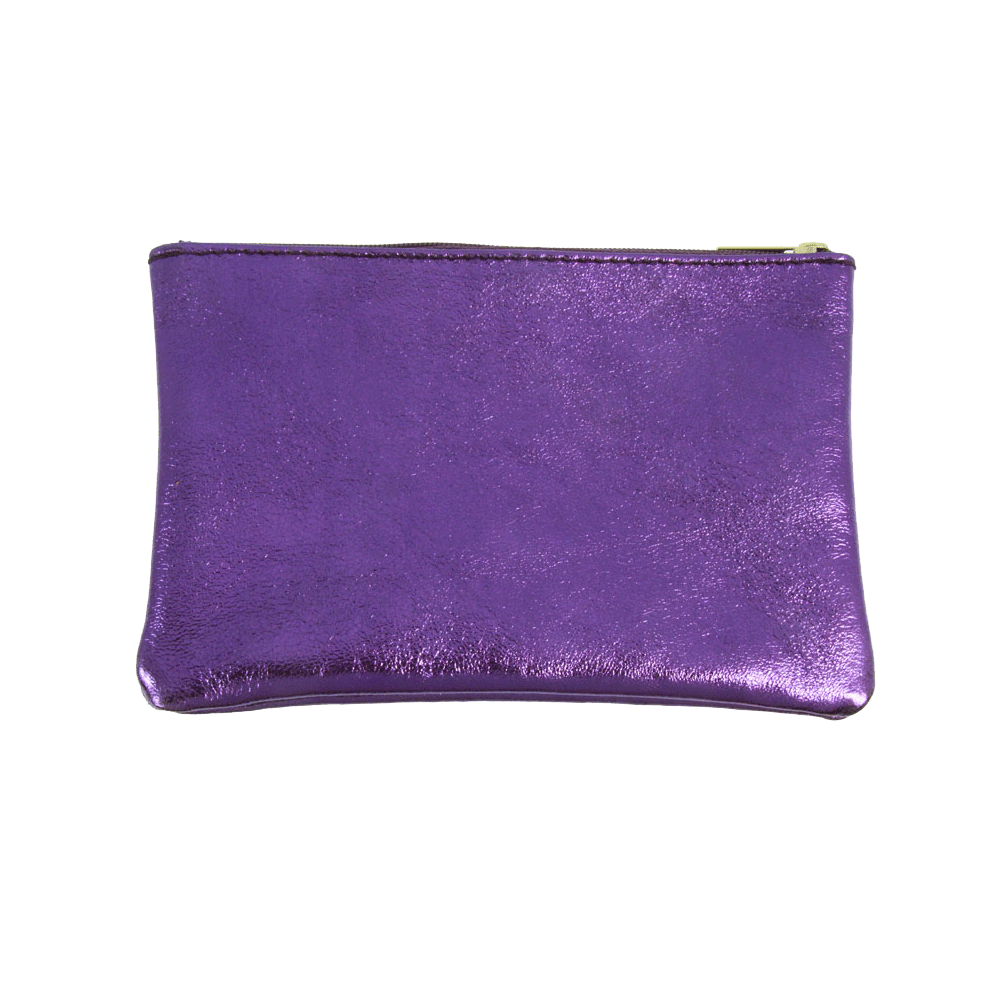 Metallic Leather Pouches