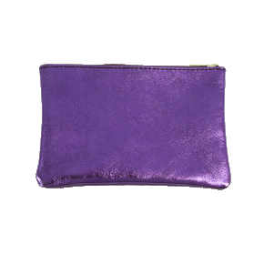 Metallic Leather Pouches