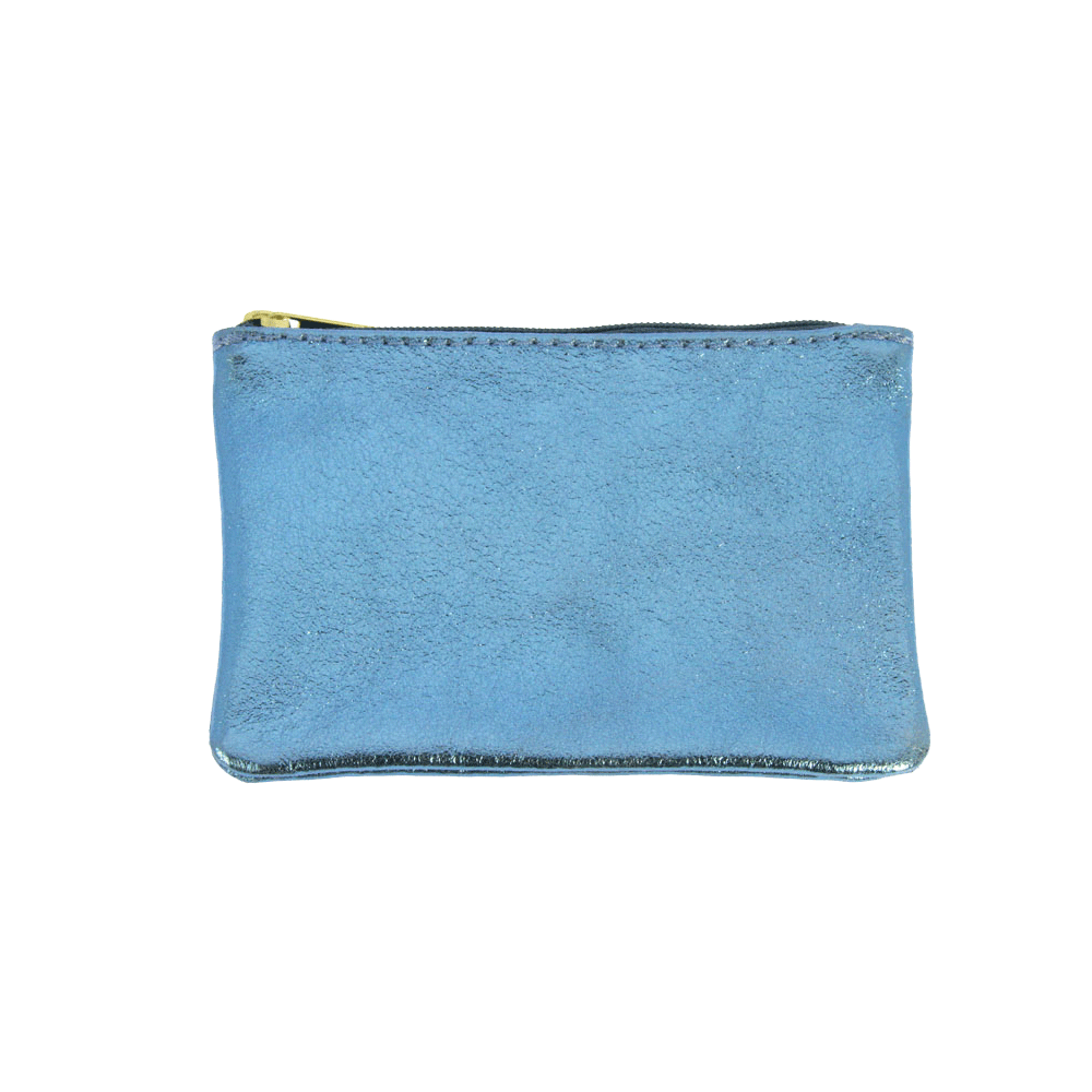 Metallic Leather Pouches