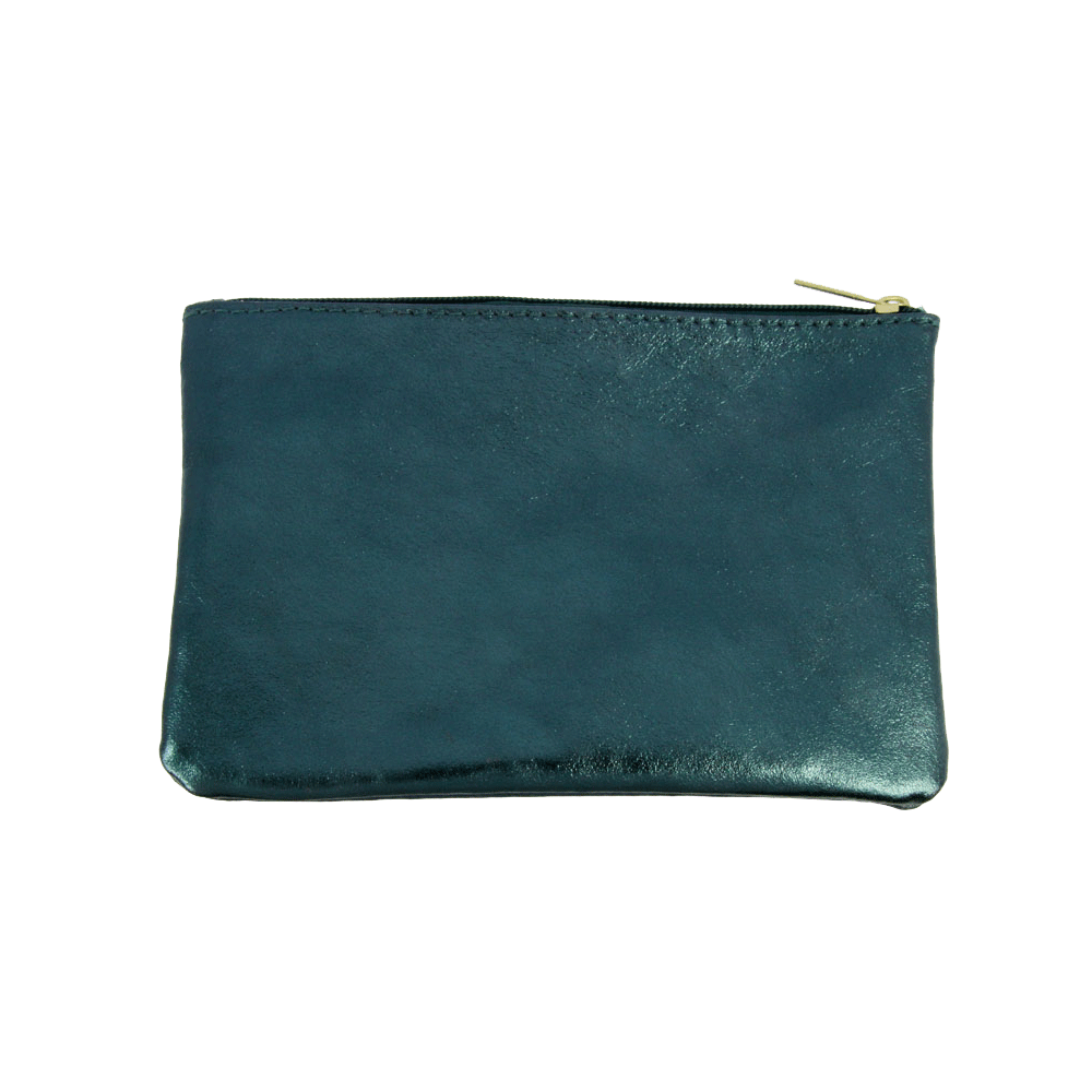 Metallic Leather Pouches