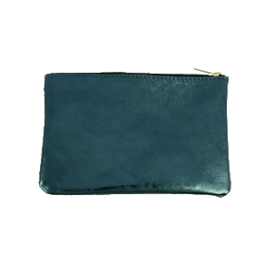 Metallic Leather Pouches