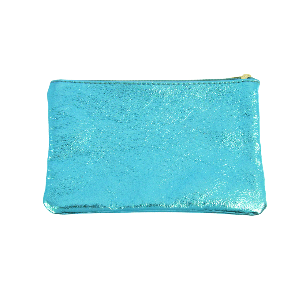 Metallic Leather Pouches