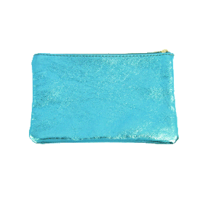 Metallic Leather Pouches