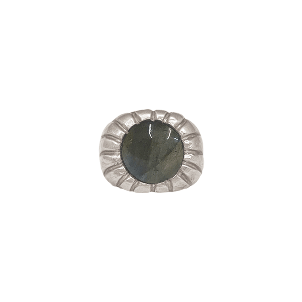 Silver Morella Ring with Labradorite