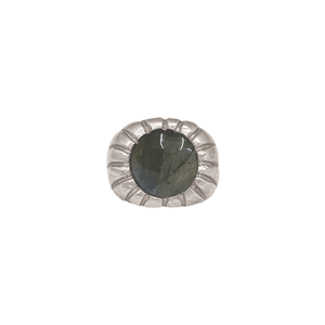 Silver Morella Ring with Labradorite