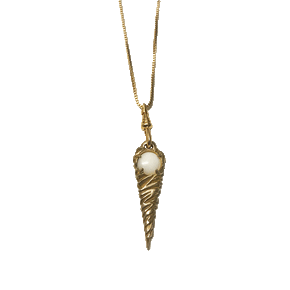Twisted Brass Pendant