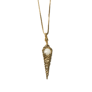 Twisted Brass Pendant