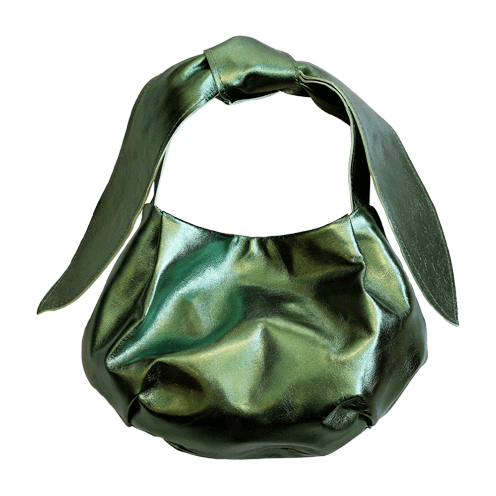 Natalie Mini Bag in Metallic Olive