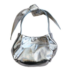 Natalie Mini Bag in Metallic Silver
