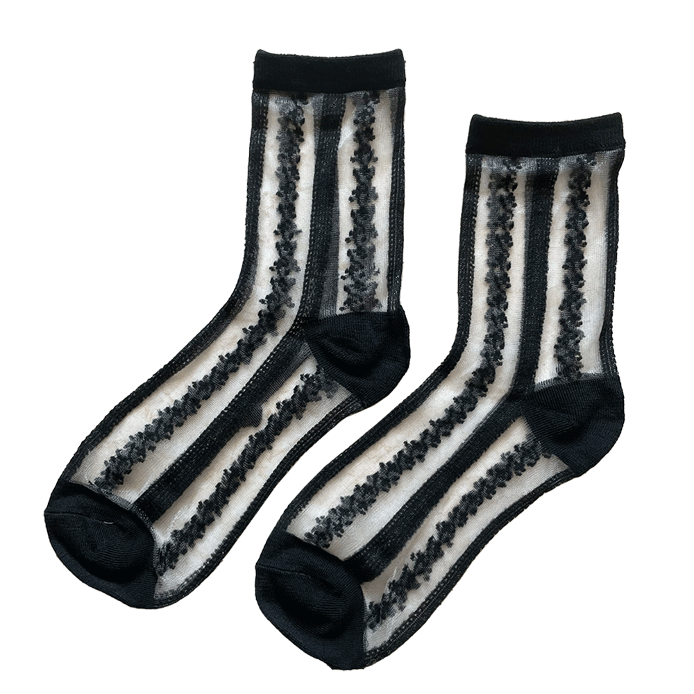 Sheer Crew Socks