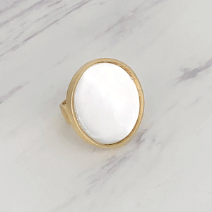 Moon Pearl Ring