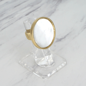 Moon Pearl Ring