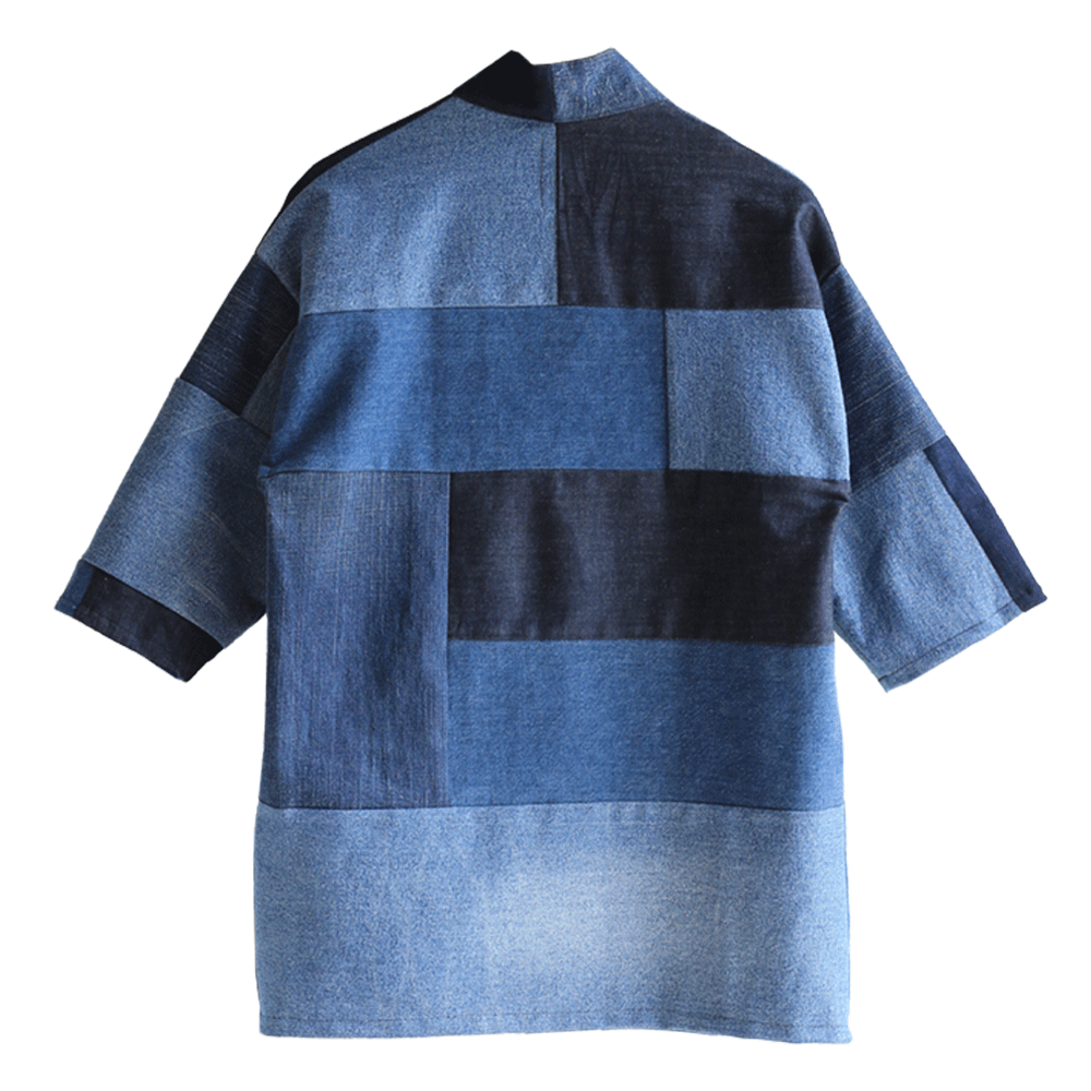 patchwork denim jacket