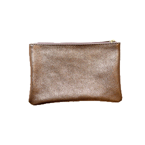 Metallic Leather Pouches