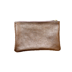 Metallic Leather Pouches
