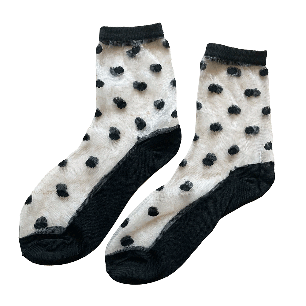Sheer Crew Socks