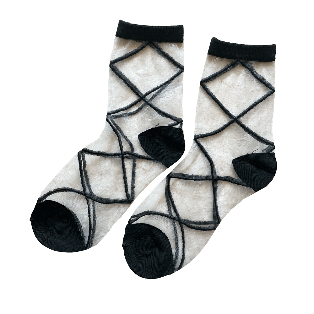 Sheer Crew Socks