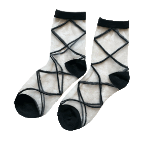 Sheer Crew Socks