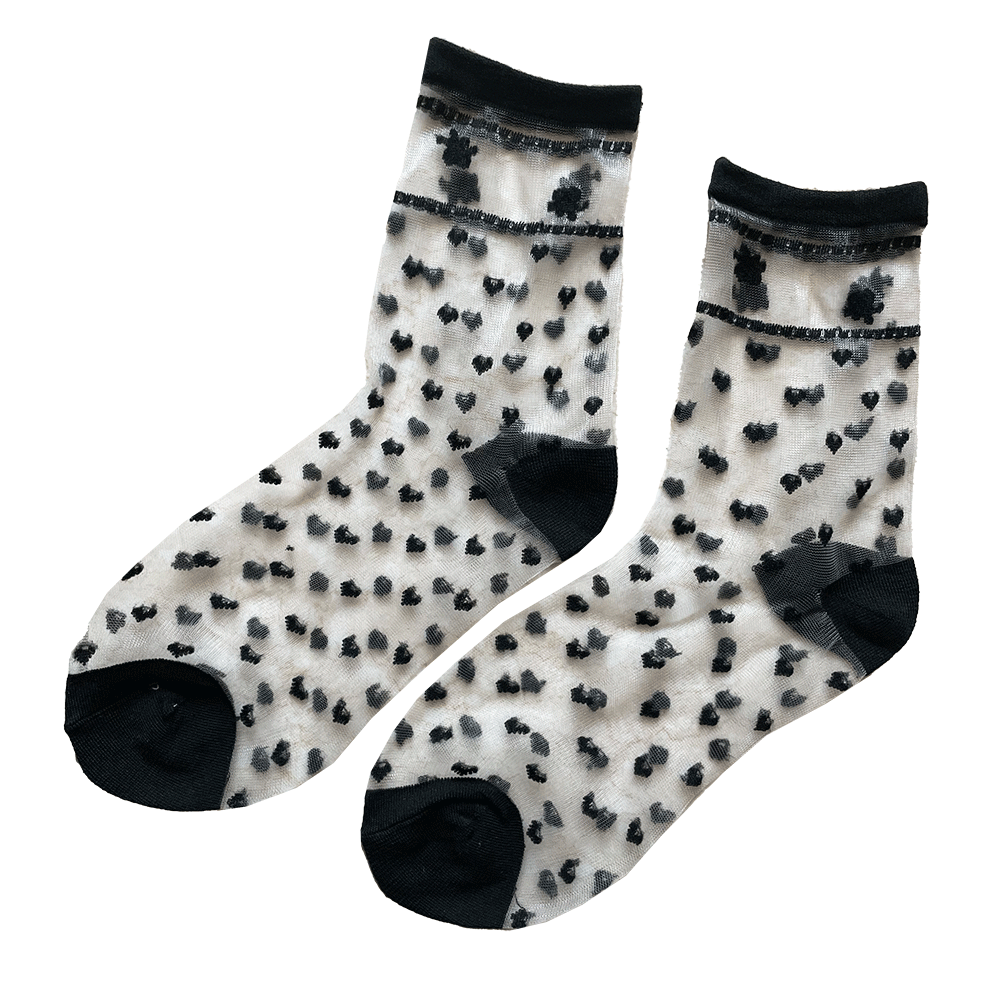 Sheer Crew Socks