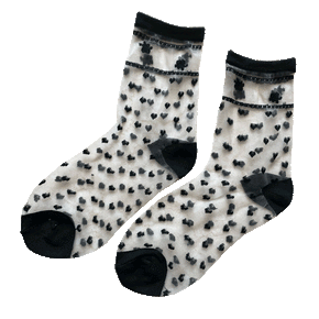 Sheer Crew Socks