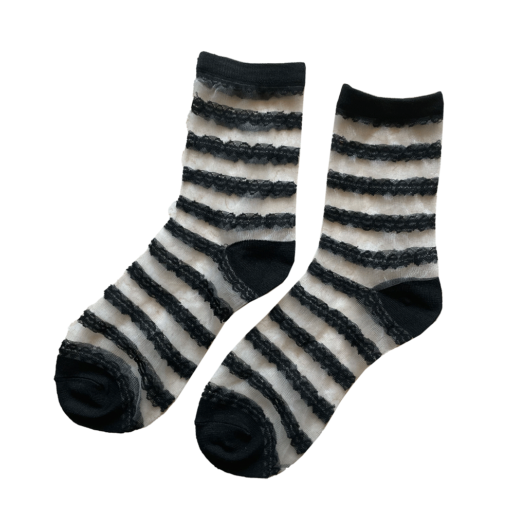 Sheer Crew Socks