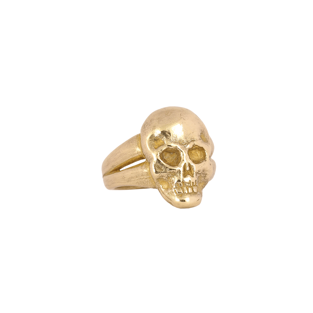Le Crâne Ring in Brass