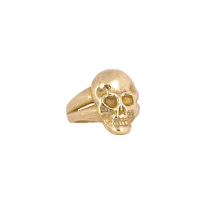 Le Crâne Ring in Brass