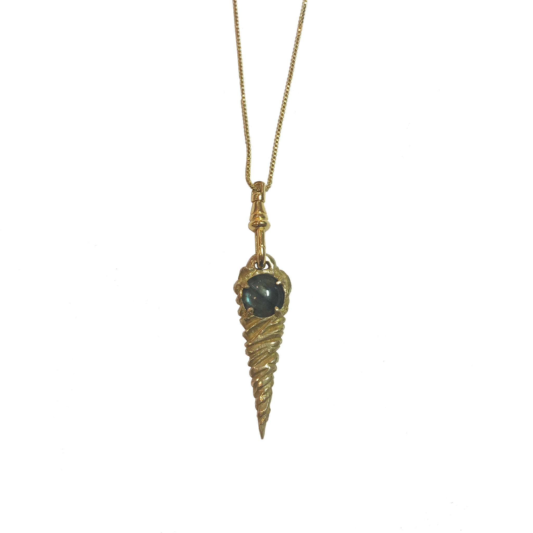 Twisted Brass Pendant