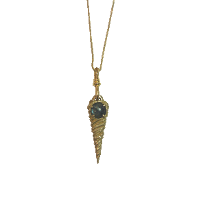 Twisted Brass Pendant