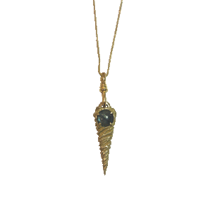 Twisted Brass Pendant