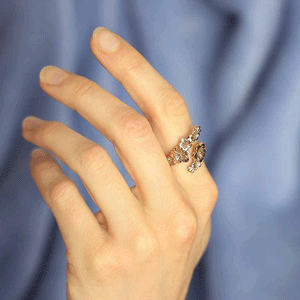 Adjustable Cherry Blossom Ring