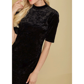 Crushed Velvet Dress
