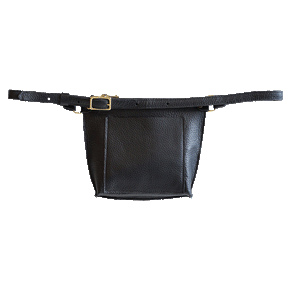 Kitt Belt Bag in Pebbled Noir