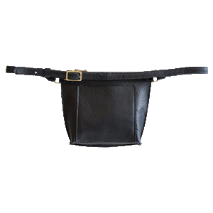 Kitt Belt Bag in Pebbled Noir