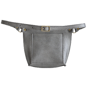 Kitt Belt Bag in Metallic Silver
