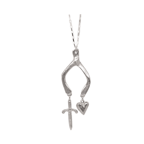 Wishbone Charm Necklace