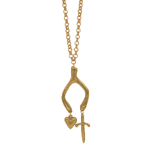 Wishbone Charm Necklace