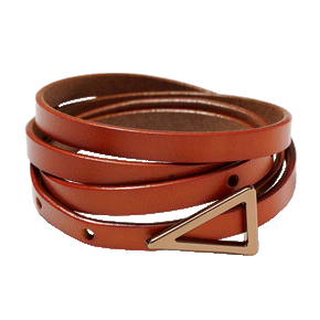 Metal Buckle Leather Belt