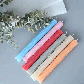 Diamond Pattern Taper Candles