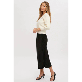 Satin Midi Skirt