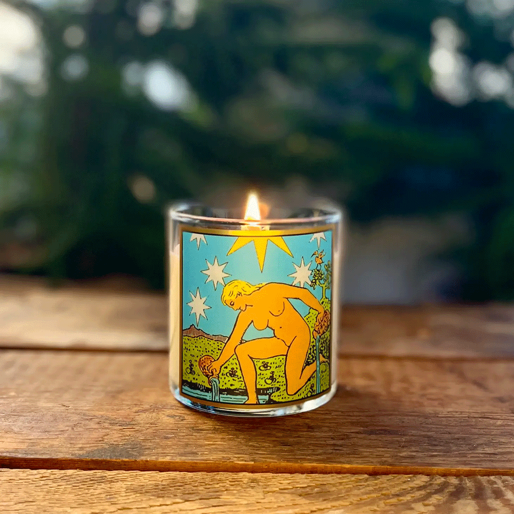 Star Tarot Candle