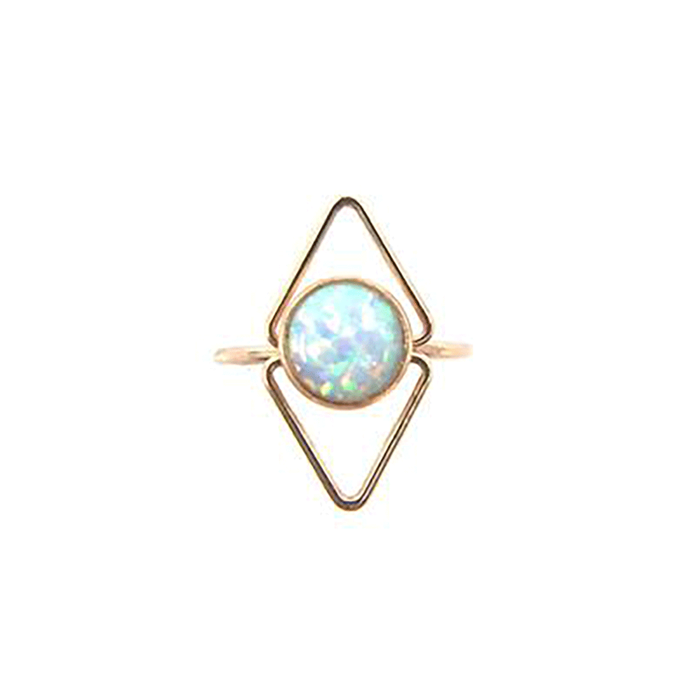 Deco Opal Ring